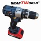 Акумулаторен Ударен Винтоверт KraftWorld с 2 Батерии + 111 Части Инструменти в Куфар