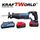 Професионален Акумулаторен Саблен Трион KraftWorld + 3 ножчета