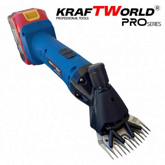 Акумулаторна машинка за подстригване на животни KraftWorld с 2 батерии