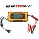 Автоматично зарядно за акумулатори KraftWorld 12V с LCD дисплей и ремонтен режим