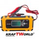 Автоматично зарядно за акумулатори KraftWorld 12V с LCD дисплей и ремонтен режим