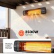 Инфрачервен отоплител 2500W с 3 степени, дистанционно и таймер