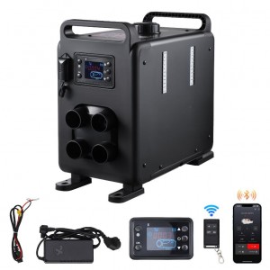  Автономна дизелова печка 8 kW, 4 изхода, Bluetooth APP и CO аларма