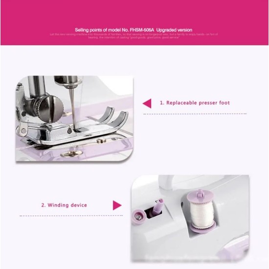 Компактна малка шевна машина Jiafen FHSM-505