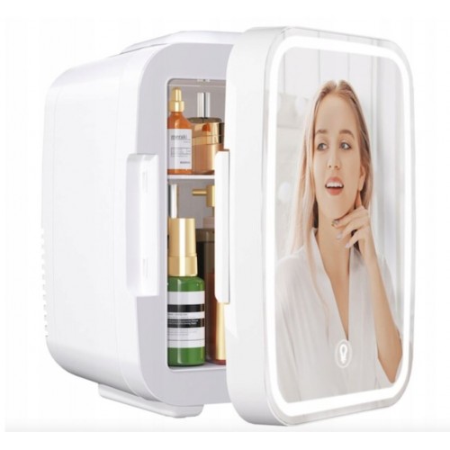 Мини хладилник за козметика MFA-5L-P LED огледало 4L
