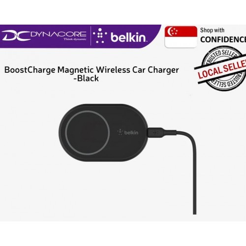 Магнитно безжично зарядно за кола 10W Черно - WIC004BTBK,BELKIN BoostCharge 