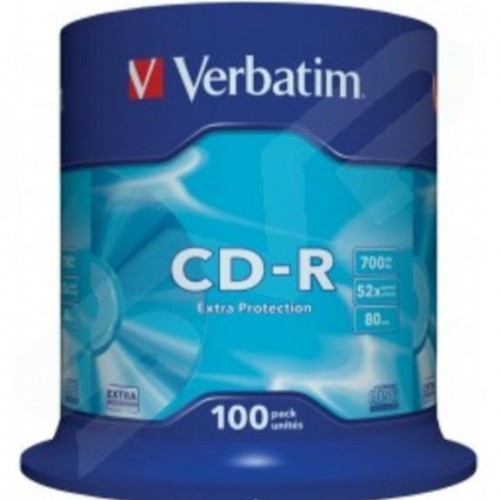 Комплект дискове CD-R 700MB 48x 100 бр,VERBATIM