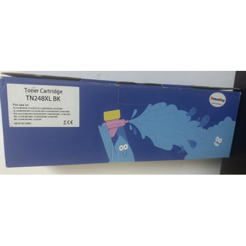 Съвместима черна тонер касета Brother TN248XL, 3000 страници, за Brother MFC-L3760CDW, MFC-L8340CDW, MFC-L8390CDW, HL-L8230CDW