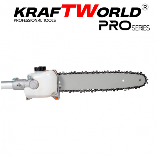 KraftWorld верижна приставка за тример 30см резачка за клони кардан 9 шлица